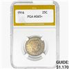 Image 1 : 1916 Barber Quarter PGA MS65+