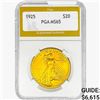 Image 1 : 1925 $20 Gold Double Eagle PGA MS65