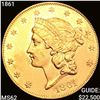 Image 1 : 1861 $20 Gold Double Eagle UNCIRCULATED