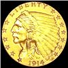 Image 1 : 1914-D $3 Gold Piece CLOSELY UNCIRCULATED