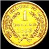 Image 2 : 1853 Rare Gold Dollar CLOSELY UNCIRCULATED