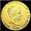 Image 1 : 1840 Spain .1905oz Gold 80 Reales CLOSELY UNCIRCULATED