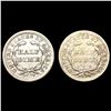 Image 2 : [2] 1857 Seated Liberty Dimes LIGHTLY CIRCULATED