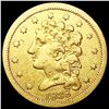 Image 1 : 1838 $2.50 Gold Quarter Eagle LIGHTLY CIRCULATED