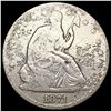 Image 1 : 1871-CC Seated Liberty Half Dollar NICELY CIRCULATED