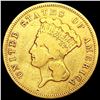 Image 1 : 1855-S $3 Gold Piece LIGHTLY CIRCULATED