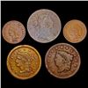 Image 1 : (5) US Indian Head/Large Cents HIGH GRADE