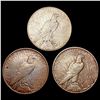 Image 2 : (3)  Silver Peace Dollars HIGH GRADE