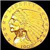 Image 1 : 1908 $2.50 Gold Quarter Eagle CLOSELY UNCIRCULATED