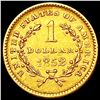 Image 2 : 1852 Rare Gold Dollar HIGH GRADE
