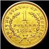 Image 2 : 1851 Rare Gold Dollar HIGH GRADE