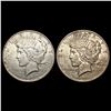 Image 1 : 1923-D & 1926-D Silver Peace Dollars CLOSELY UNCIRCULATED