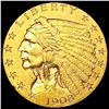 Image 1 : 1908 $2.50 Gold Quarter Eagle HIGH GRADE