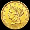 Image 1 : 1856 $2.50 Gold Quarter Eagle UNCIRCULATED