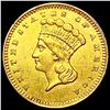 Image 1 : 1862 Rare Gold Dollar CLOSELY UNCIRCULATED