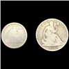 Image 1 : [2] Varied Seated Liberty Coins (1840-O, 1858-O) NICELY CIRCULATED