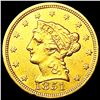 Image 1 : 1851 $3 Gold Piece CLOSELY UNCIRCULATED