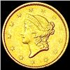 Image 1 : 1851 Rare Gold Dollar CHOICE AU