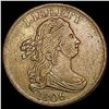 Image 1 : 1806 Draped Bust Half Cent CLOSELY UNCIRCULATED