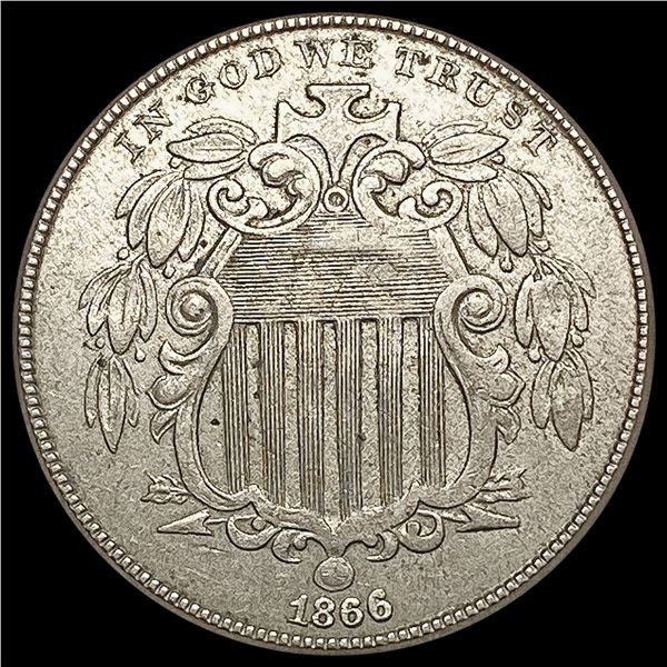 1866 Shield Nickel CLOSELY UNCIRCULATED