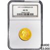 Image 1 : 1997-W .29 oz G$5 Jackie Robinson NGC MS70
