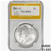 Image 1 : 1881-CC Morgan Silver Dollar PGA MS65