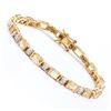 Image 1 : Plated 18KT Yellow Gold 8.54cts Citrine and Diamond Bracelet