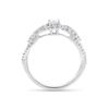 Image 3 : 14KT White Gold 0.55ctw Diamond Ring