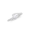 Image 1 : 14KT White Gold 0.40ctw Diamond Ring