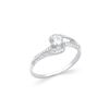 Image 2 : 14KT White Gold 0.40ctw Diamond Ring