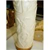 Image 3 : Elephant ivory scene, 13" tall, 4" diameter (33)