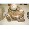 Image 1 : Mother and child soapstone carving 6" tall, 6" wide (33)