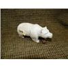 Image 1 : Bone bear with fish 4.5" long, 2" tall (33)