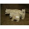 Image 1 : Bone bear family of 3, 8" long, 4" high (33)