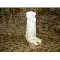 Bone totem on bone base, imported 4.5" tall (33)