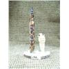 Image 1 : Ivory totem figure on bone base 5.5" tall by Shaman LAI (33)