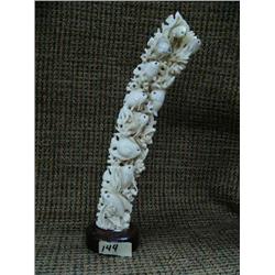 Imported on wood base, tropical fish 7.5" tall (33)