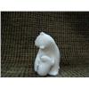 Image 2 : Ivory bear with ivory seal 2" tall, 2.5" long (33)