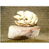 Image 2 : Ivory bear scene 3" long, 2" high on bone base by G.V.G. (33)