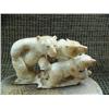 Image 3 : Ivory bear scene 3" long, 2" high on bone base by G.V.G. (33)