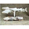 Image 1 : Bone salmon on ivory base 3" tall, 5.5" long (33)