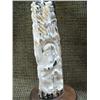 Image 5 : Ivory prospector and owl on wood base 8" tall, 4" diameter (33)