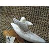 Image 3 : Ivory kayaker on fossilized ivory base 3.5" long, 3" tall (33)