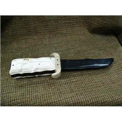 Ivory and baleen knife, 12" long, 3" wide (33)