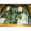 Image 1 : Huge lot of bone knives imported, money clips, hand carved wood animals, ivory earrings, ivory chops