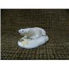 Image 1 : One piece ivory polar bear signed L.O. from Diomede 3" long (33)