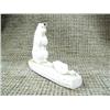 Image 3 : Polar bear eating seal made of ivory by Topkok from Teller 4" long 3" tall (33)