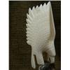 Image 3 : Ivory eagle on bone or antler base 8" tall - may be imported (33)