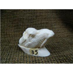 Mother an baby walrus 3" long 2.5" tall by Patrick Soolook (33)