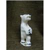 Image 1 : Ivory polar bear 6" tall by HB Slwooko with baleen claws, nose and eyes (33)